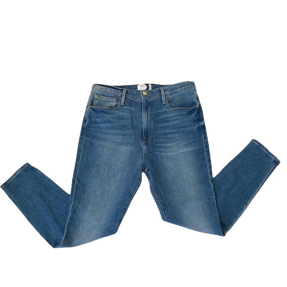 FRAME Ali High-Rise Cigarette Jeans in Opus size 32 - Picture 5 of 12